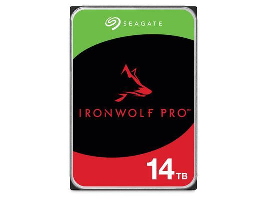 Seagate IronWolf Pro 14 TB NAS RAID Internal Hard Drive - 7,200 RPM SATA 6 Gb/s 3.5-inch (ST14000NE0008)