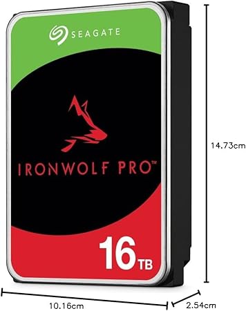 Seagate IronWolf Pro ST16000NE000 16 TB Hard Drive - 3.5" Internal - SATA (SATA/600), Mechanical Hard Disk