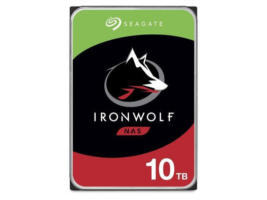Seagate IronWolf 10TB NAS Internal Hard Drive HDD – CMR 3.5 Inch SATA 6Gb/s 7200 RPM 256MB Cache for RAID Network Attached Storage (ST10000VN0008) (ST10000VNZ008/N0008)
