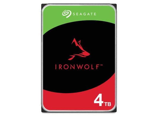 Seagate IronWolf 4TB NAS Internal Hard Drive HDD – CMR 3.5 Inch SATA 6Gb/s 5900 RPM 64MB Cache for RAID Network Attached Storage, Rescue Services – Frustration Free Packaging (ST4000VNZ06)