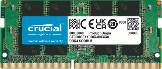 Crucial RAM 16GB DDR4 3200MHz CL22 (or 2933MHz or 2666MHz) Laptop Memory CT16G4SFRA32A