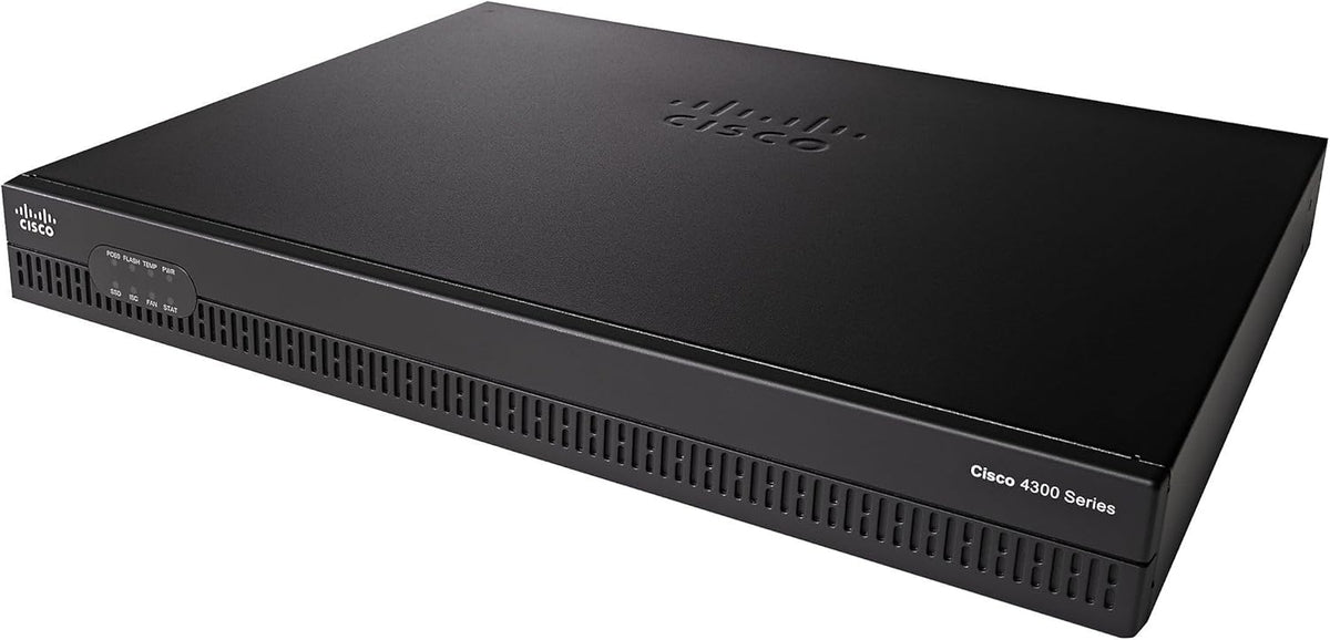 Cisco ISR 4321 - Unified COMMUNICATIONS Bundle - Router - Rack-Mountable, Black (ISR4321-V/K9)