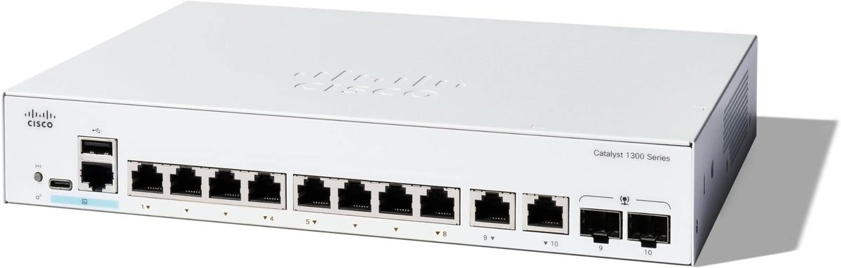 Cisco Catalyst 1300-8T-E-2G Managed Switch