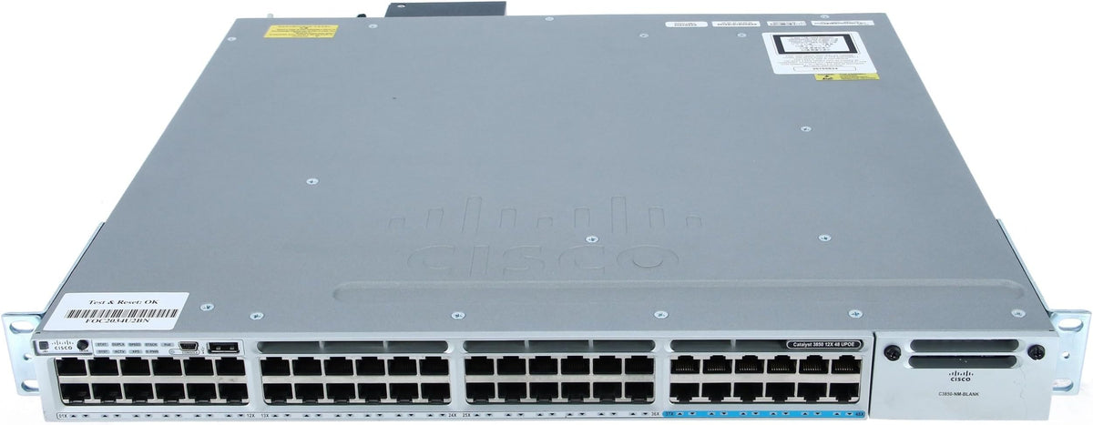 Cisco Catalyst WS-C3850-12X48U-L 48-Port Gigabit UPoE Switch