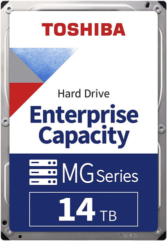 Toshiba MG Series Enterprise 14TB 3.5’’ SATA 6Gbit/s Internal HDD 7200RPM 550TB/year 24/7 Operation(MG07ACA14TE)