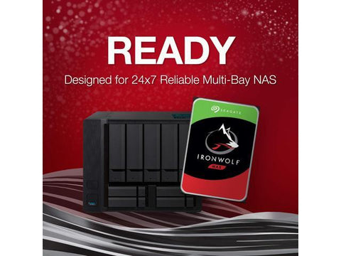 Seagate IronWolf 10TB NAS Internal Hard Drive HDD – CMR 3.5 Inch SATA 6Gb/s 7200 RPM 256MB Cache for RAID Network Attached Storage (ST10000VN0008) (ST10000VNZ008/N0008)