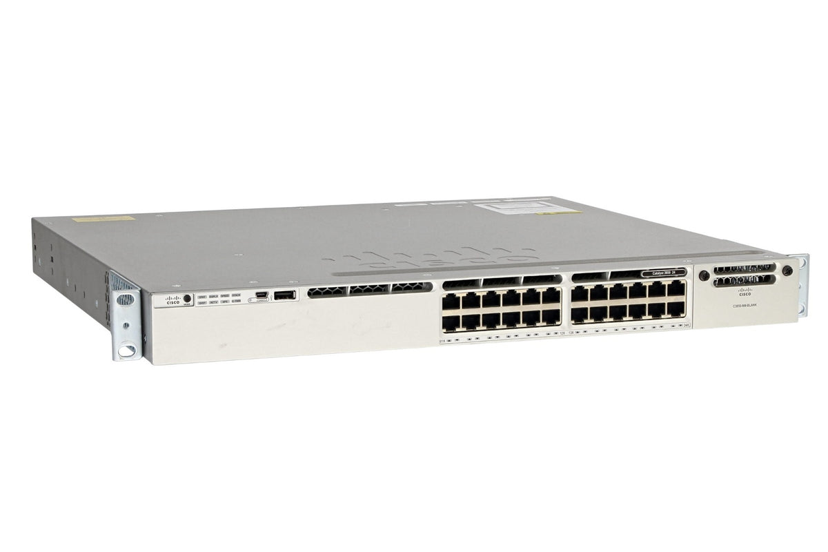 Cisco Catalyst WS-C3850-24T-S | IP Base, 1 PSU & Rack Ears