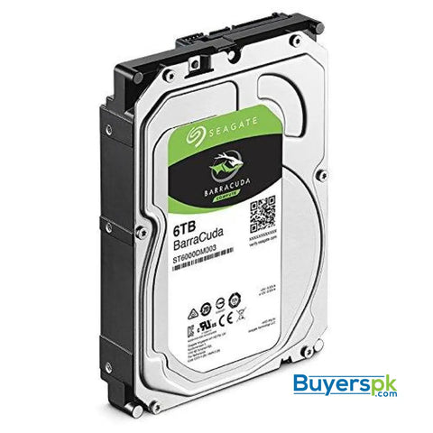 Seagate Barracuda 6TB Internal Hard Drive HDD – 3.5 Inch SATA 6 Gb/s 5400 RPM 256MB Cache for Computer Desktop PC (ST6000DM003)